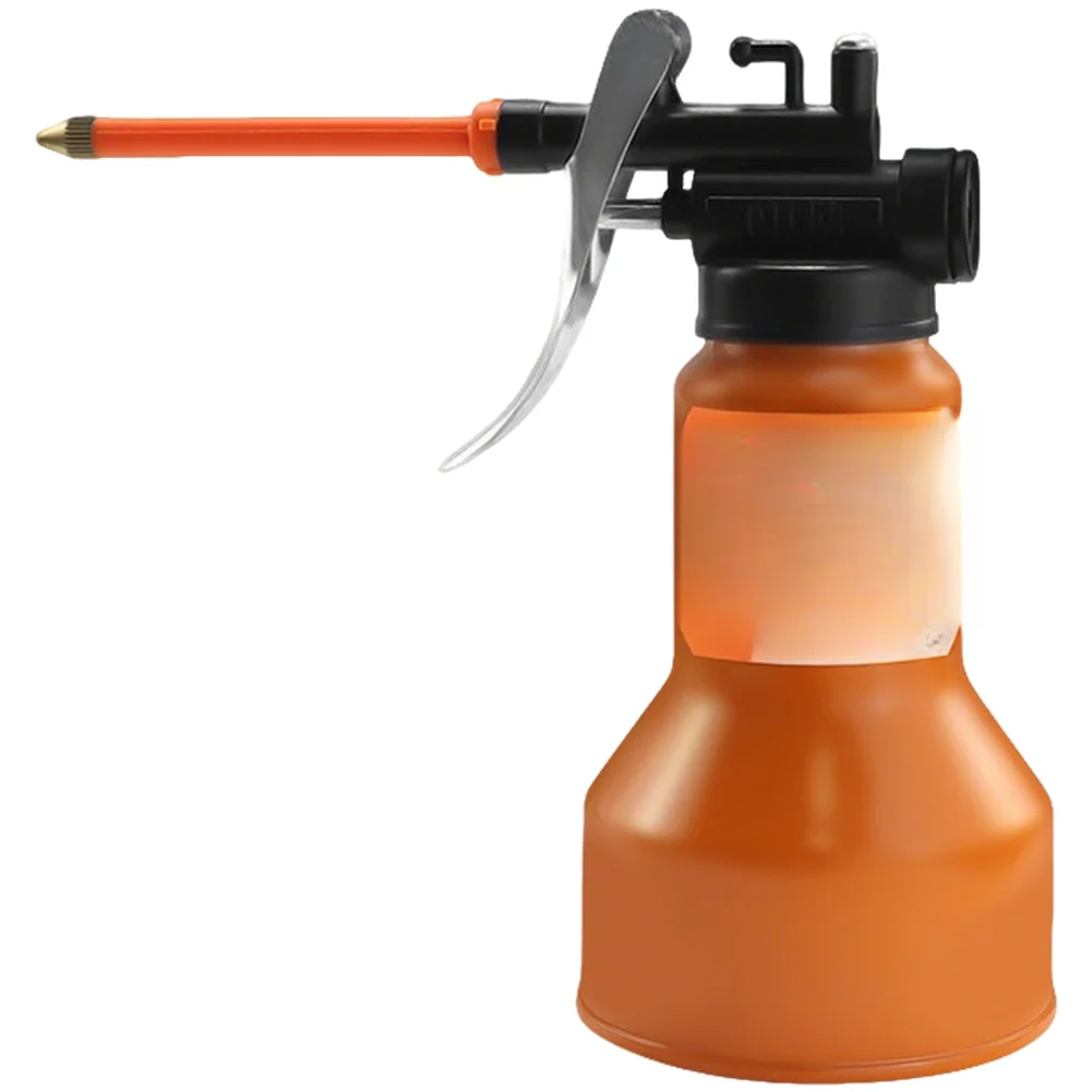 350/500ML High Pressure Manual Oil Can Extended Nozzle Built-in Filter High Carbon Steel Car Repair Tool Copper Nozzle