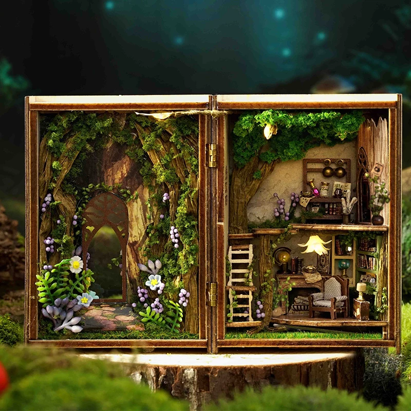 DIY Miniature Dollhouse Kits 3D Puzzles Handmade House Wooden Doll House With Furniture Building Toys For Xmas Gifts
