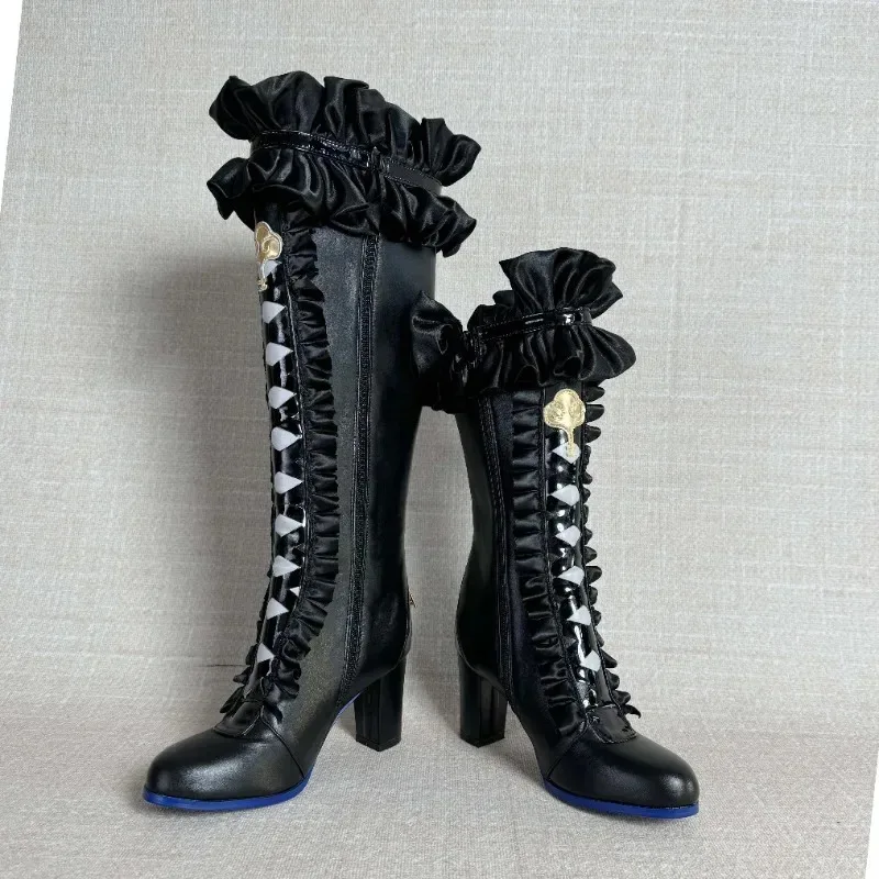 

qq28LQGame Honkai Star Rail The Cosplay Boots Herta Role Play Shoes For Halloween Carnival Prop Adult Women Customiz