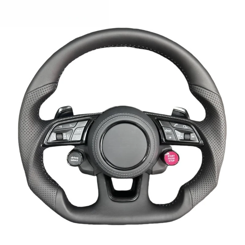 For RS3 RS7 RS6 S8 Old Model Upgraded New Model Premium Leather Sport Steering Wheel