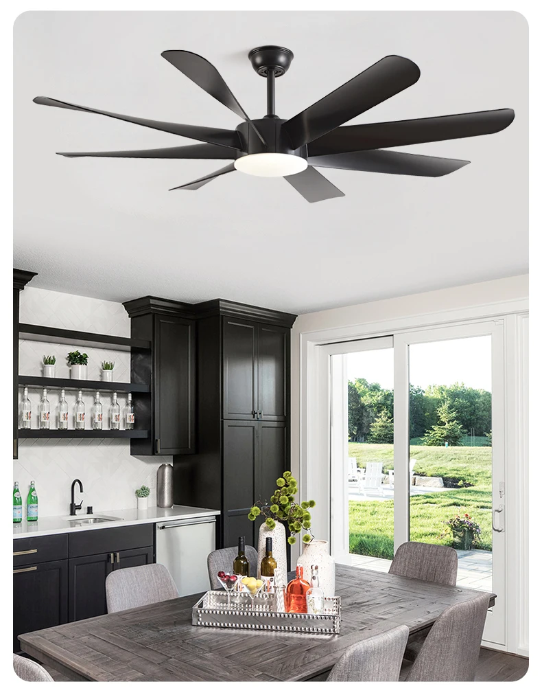 FUMANJIA 60-Inch Ceiling Fan with Light for Home – 8 Blades, Remote — detail 12