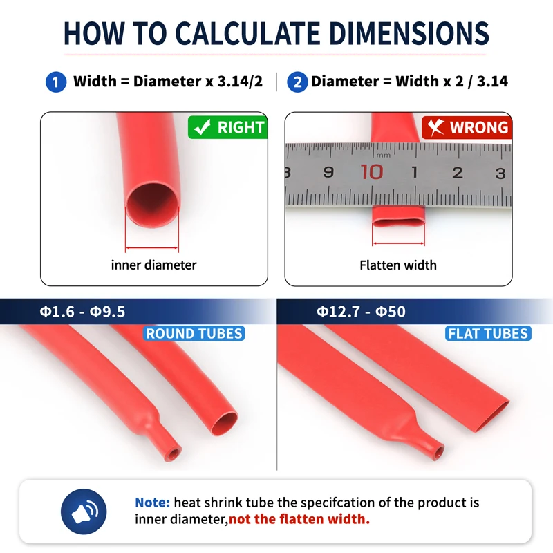 1~10m Red 3:1 Heat Shrink Tubing With Glue Dual Wall Adhesive Electrical Automotive Marine Cable Waterproof Insulating Sleeve