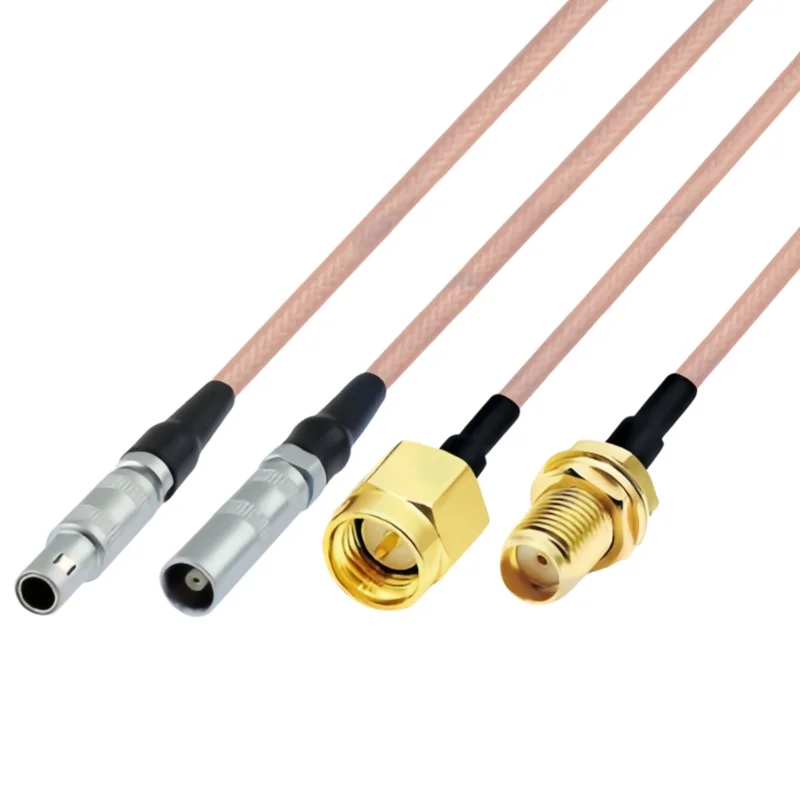 C5 ultrasonic connection line detector probe test line SMA to C5 Male Female FFA.00 RF coaxial cable RG316
