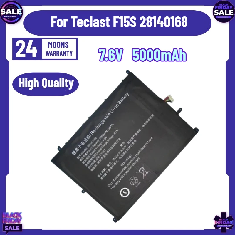 SWZY 7.6V 5000mAh 28168243P 30154200P 28140168 UTL-2778180-2S UTL-2978180-2S UTL-307 Laptop Battery for Teclast F15S