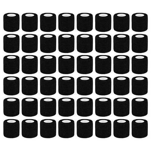 Venta al por mayor de fábrica 6/12/24/48 Uds vendaje de tatuaje antideslizante atlético no tejido desechable impermeable vendaje elástico autoadhesivo