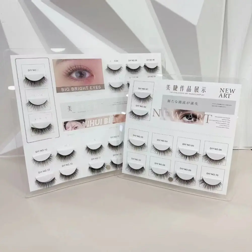 Detachable False Eyelashes Display Stand 10/12/16/20 Grids Large Volume Eyelash Display Board Waterproof Dust-proof
