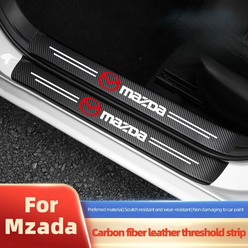 

Car Sill Strip Texture Anti-scratch Protection Threshold Sticker For Mazda 6 3 CX5 5 2 323 CX7 Demio Atenza Axela MX30 CX30 CX3