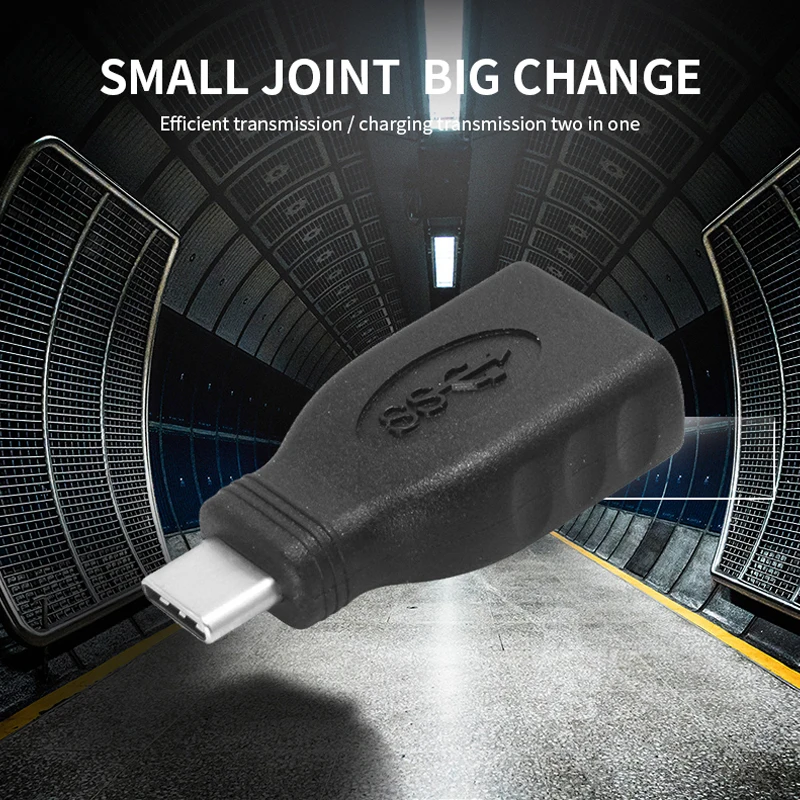

Type-c Male To 3.1 Female Adapter Type-c To Usb 3.1 Mobile Phone U Disk Usb Black Adapter Slim Design Mini Size