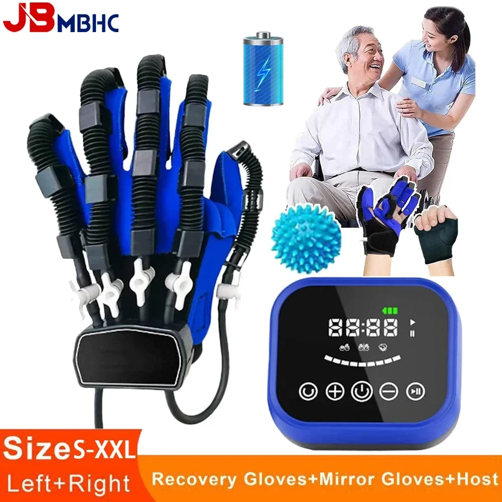 Rehabilitation Robot Gloves Hemiplegia Hand Stroke Therapy Recovery Equipment Finger Exerciser Multifunction Trainer Equipment