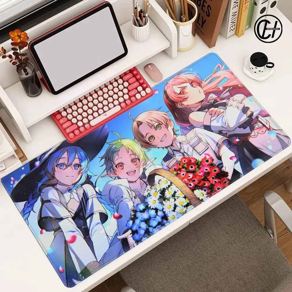 Anime M-Mushoku T-Tensei Mouse Pad Large Gaming Mouse Pad HD Print Waterproof XXL Desk Mat PC Laptop Non-Slip Desk Mat HYBXXC
