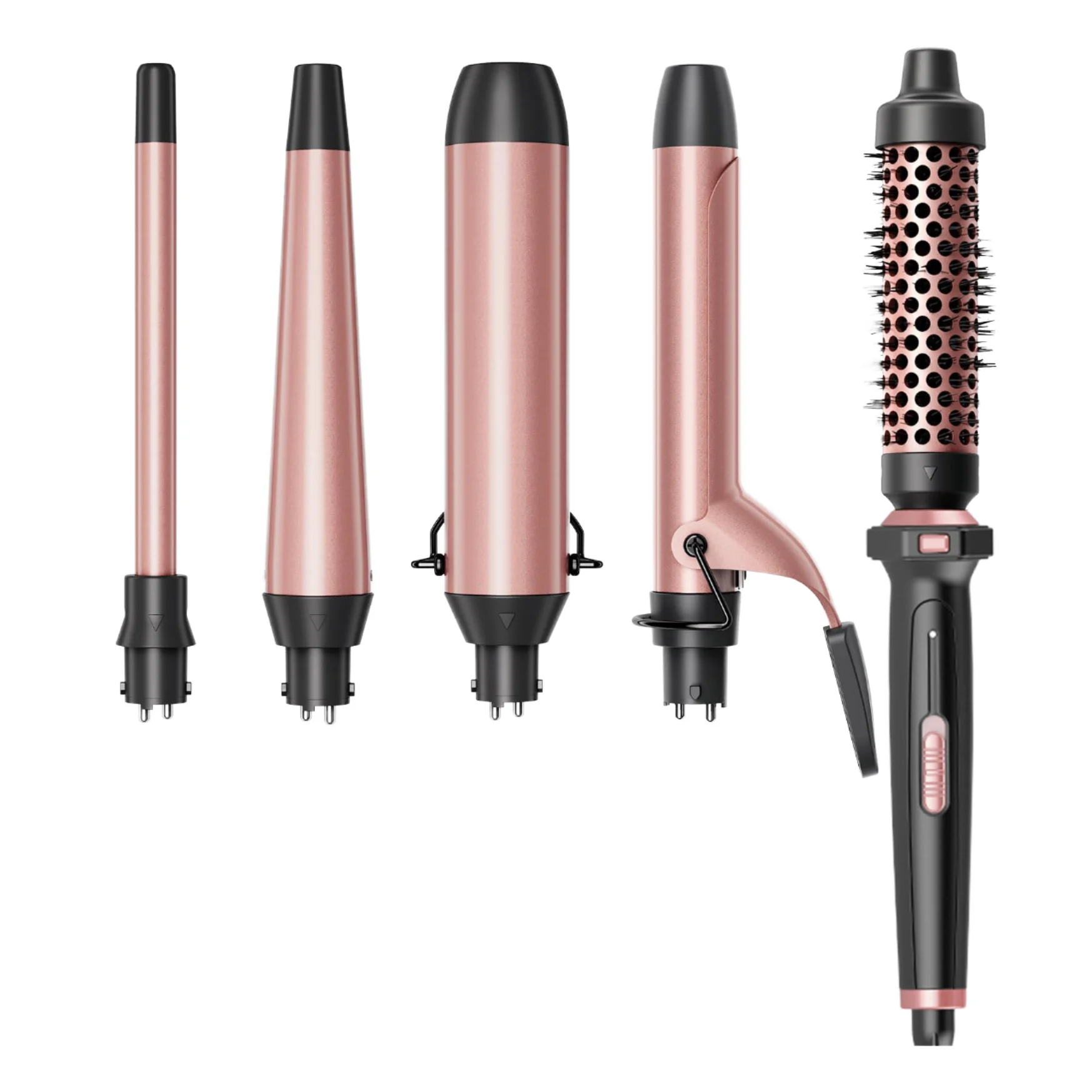 

Portable Pink Ceramic Electric Hair Curling Iron Waver Dual Voltage Professional Tourmaline Fast Heating Household Hotel