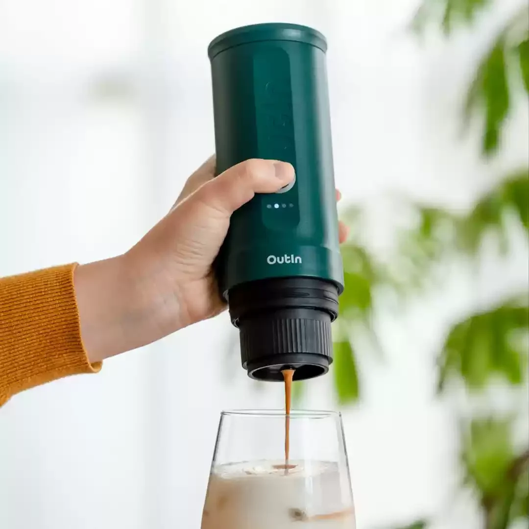 Portable Handheld Coffee Machine Heated Camping Hiking Automatic Car Small Gift Capsule Ultra Light