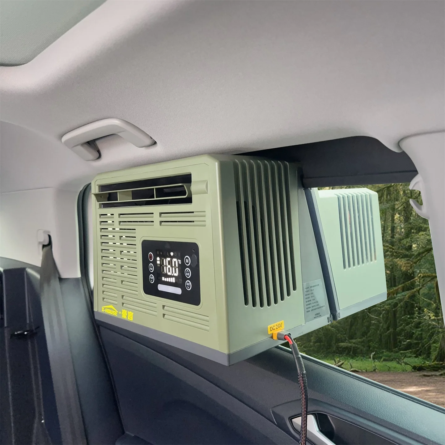 24V DC Ductless Car Window AC True Cooling for Camping/Tents  Portable Parking AC  VF Refrigeration