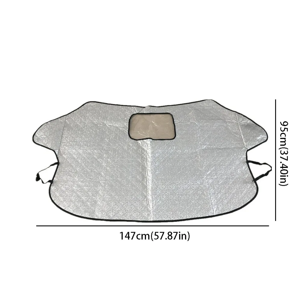 

Universal Winter Car Snow Shield Windproof Strap Anti-Thief Design Windshield Snow Cover Thickened Protector Multi-functional