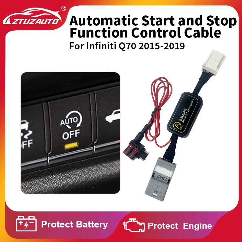 

For Infiniti Q70 2015-2019 models Car Auto Start & Stop Canceller Automatic Start Engine Eliminator Device Plug Disable Cable