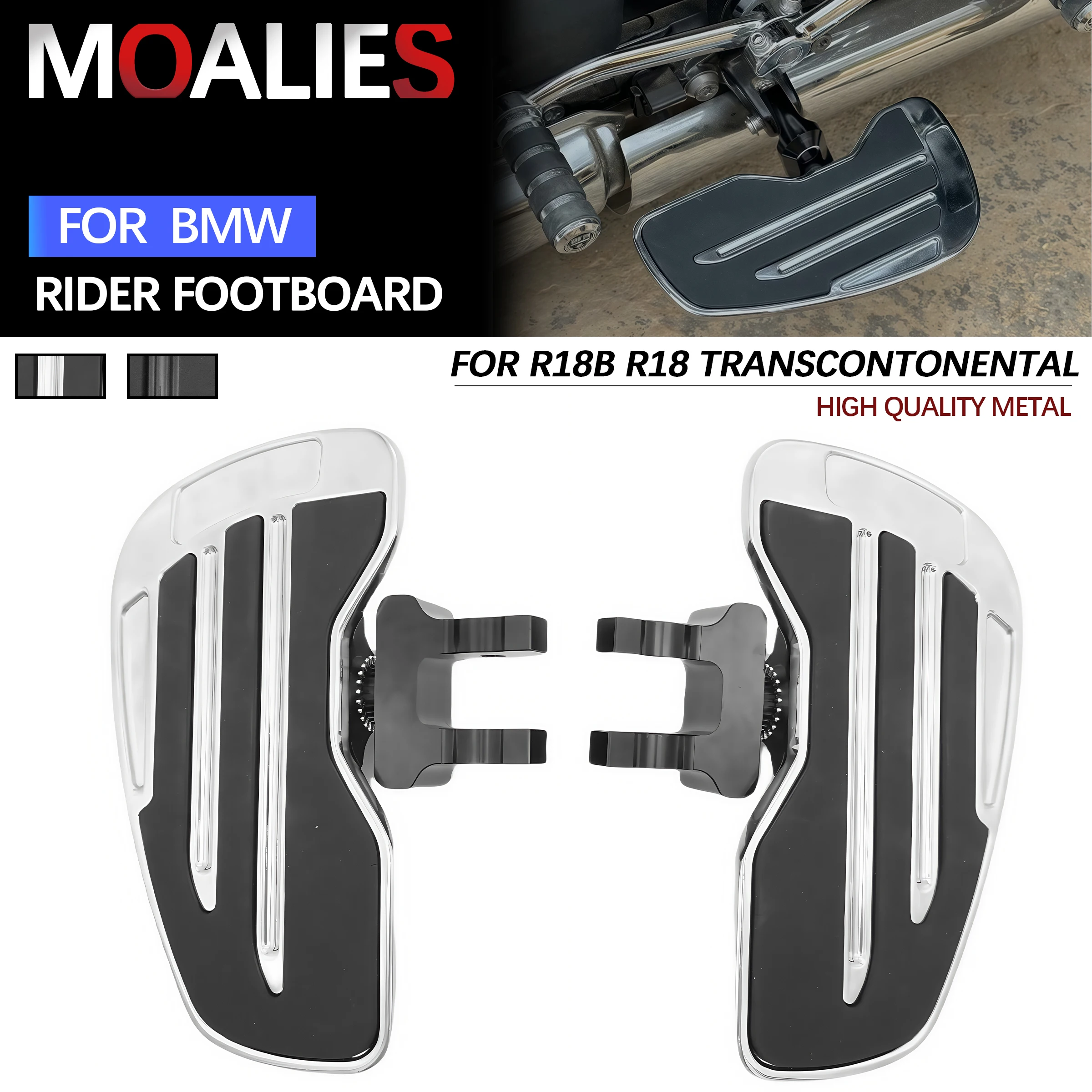 

For BMW R 18 B R18B Bagger R18 Transcontinental 2021-2024 Martian Driver Footboard Rider Floorboard Front Footpeg Wide Footrest