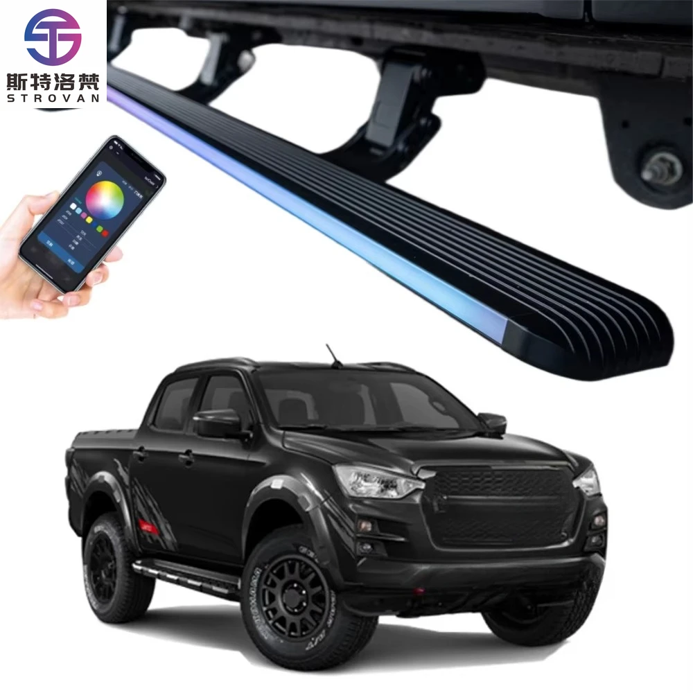

STLF CLRAK 2014-2016 Isuzu Dmax 4x4 Pickup Truck Heavy Duty Electric Power Foot Running Boards Side Step for Dmax