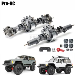 Aluminum Alloy Front&Rear Complete Straight Axle Set 8T/30T Upgraded for RC Crawler Car 1/10 Rock AXIAL SCX10 II AX90046 AX90047