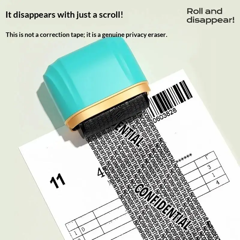 Rolling Type Garbled Privacy Stamp Anti-Leakage Information Guard Seal for Covering Express Order Labels Personal Data Safety