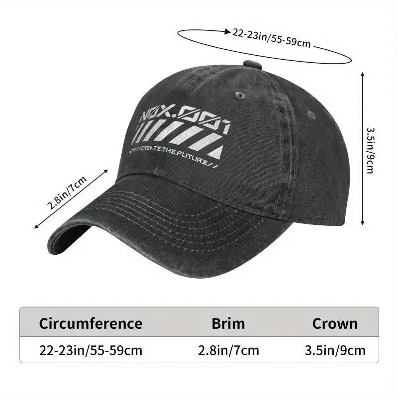 Unisex Japanese Techwear Baseball Cap Compatible for- Compatible for Platforms| Adjustable Strap| Lightweight| Solid Color Futur