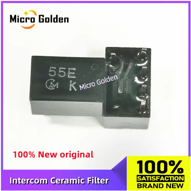 (10pcs) 55E Communication Intercom Ceramic Filter 455KHZ CFW455E 55E 1+4 Straight in 5-pin Original Murata