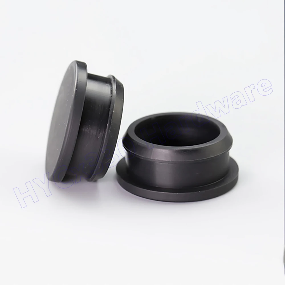 5PCS Silicone Rubber Hole Plug Snap-on Seal T-Shape Gasket Inserts Bungs Blanking End Caps Stopper Black 2.5 3 3.5 4 4.5 to 12mm