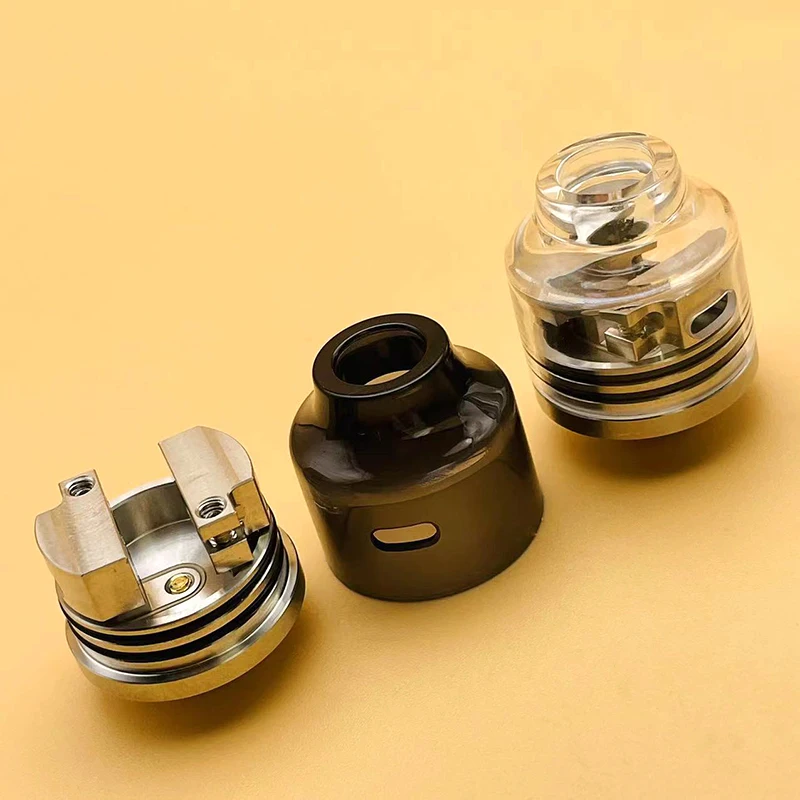 DSX WASP Nano RDA Mini 22mm Atomizer 316ss Single Coil Rebuildable Vape Tank With BF Squonk Pin vs Dead Rabbit RDA