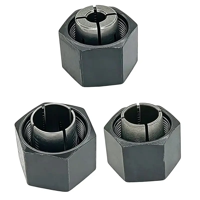 Replacement Chuck And Nut Kit With Reducing Sleeves(6Pc) For DW6214 And DW618 Planers