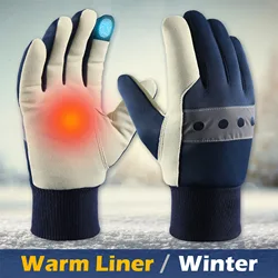 1 Pair Outdoor Work Gloves Winter Insulated Snow Cold Glove Camping Hiking Outside Truck Driver or Postman