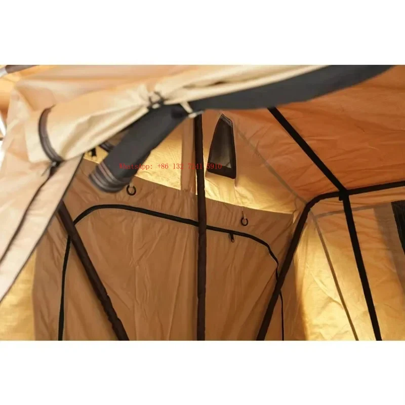 

Hongsheng Factory Direct Sales Waterproof Soft Shell Rooftop Tent, Customizable Outdoor Gear for Offroad Vehicle Camping