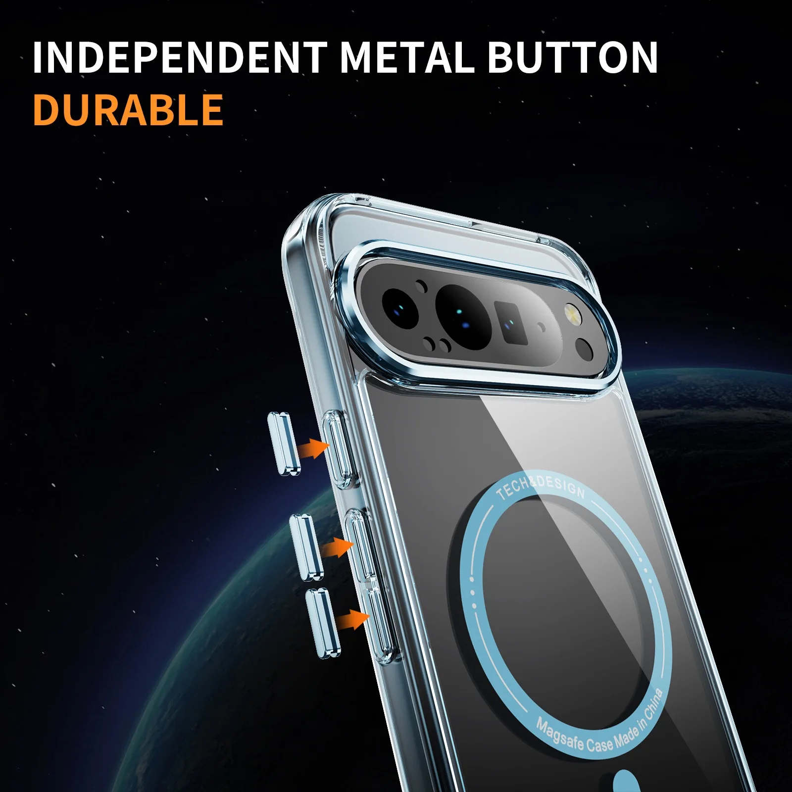 Minimalist Solid Color Transparent Phone Case for Google Pixel 11 10 9 8 A Pro XL for Magsafe Magnetic Charging Shockproof Cover