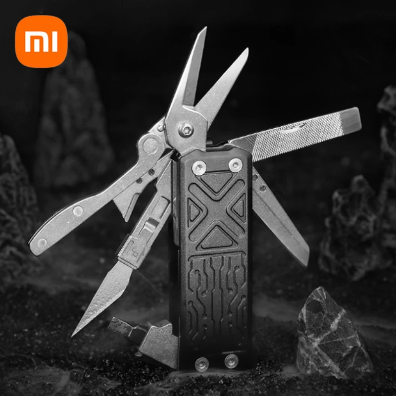 Xiaomi Newest NexTool E1 Pocket Multitool 10 in 1 EDC Multi Functional Tools Replaceable Carving Knifes Folding Scissors Home