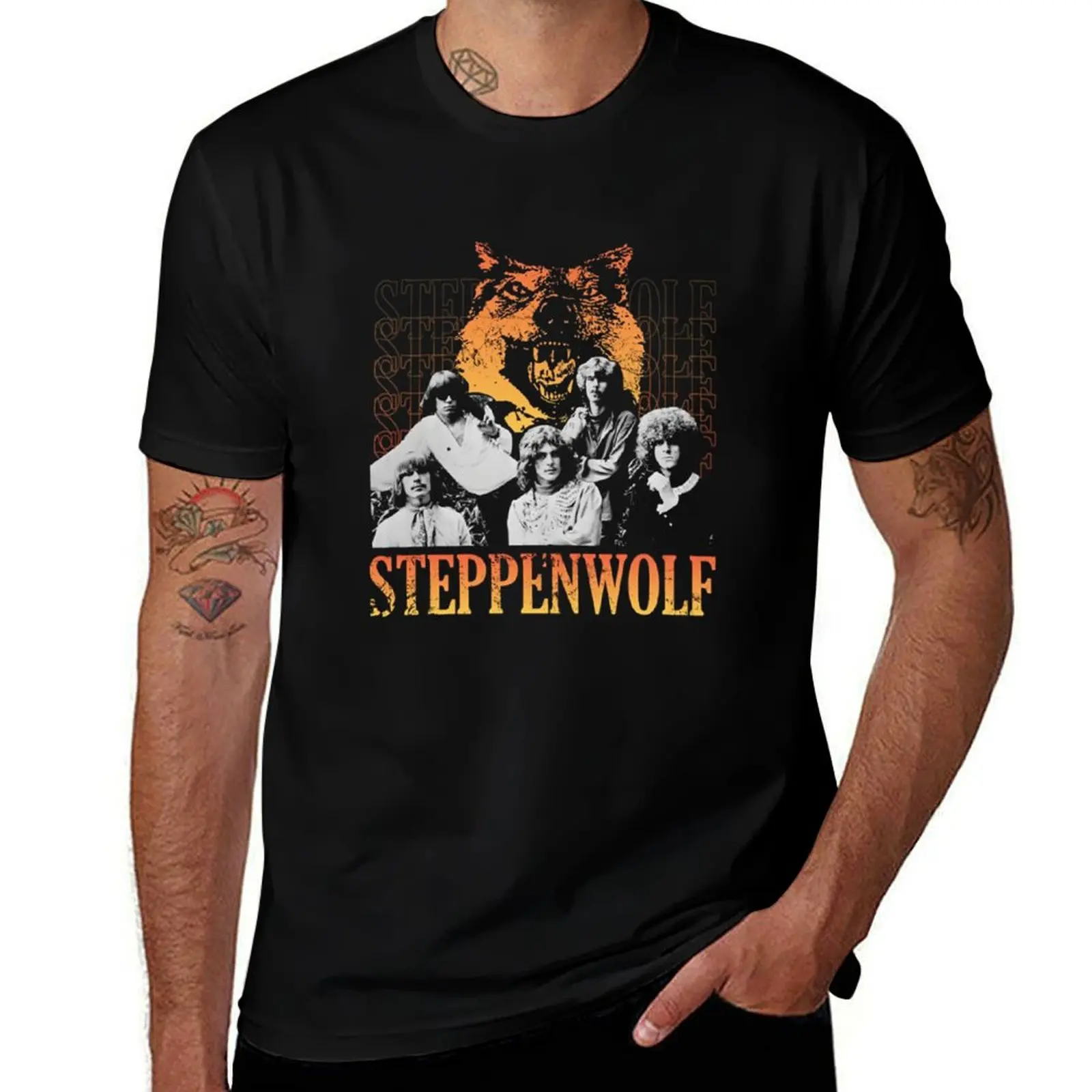

RETRO WOLF PHOTO T-Shirt t shirts with prints t shirts for man pack white T-Shirt