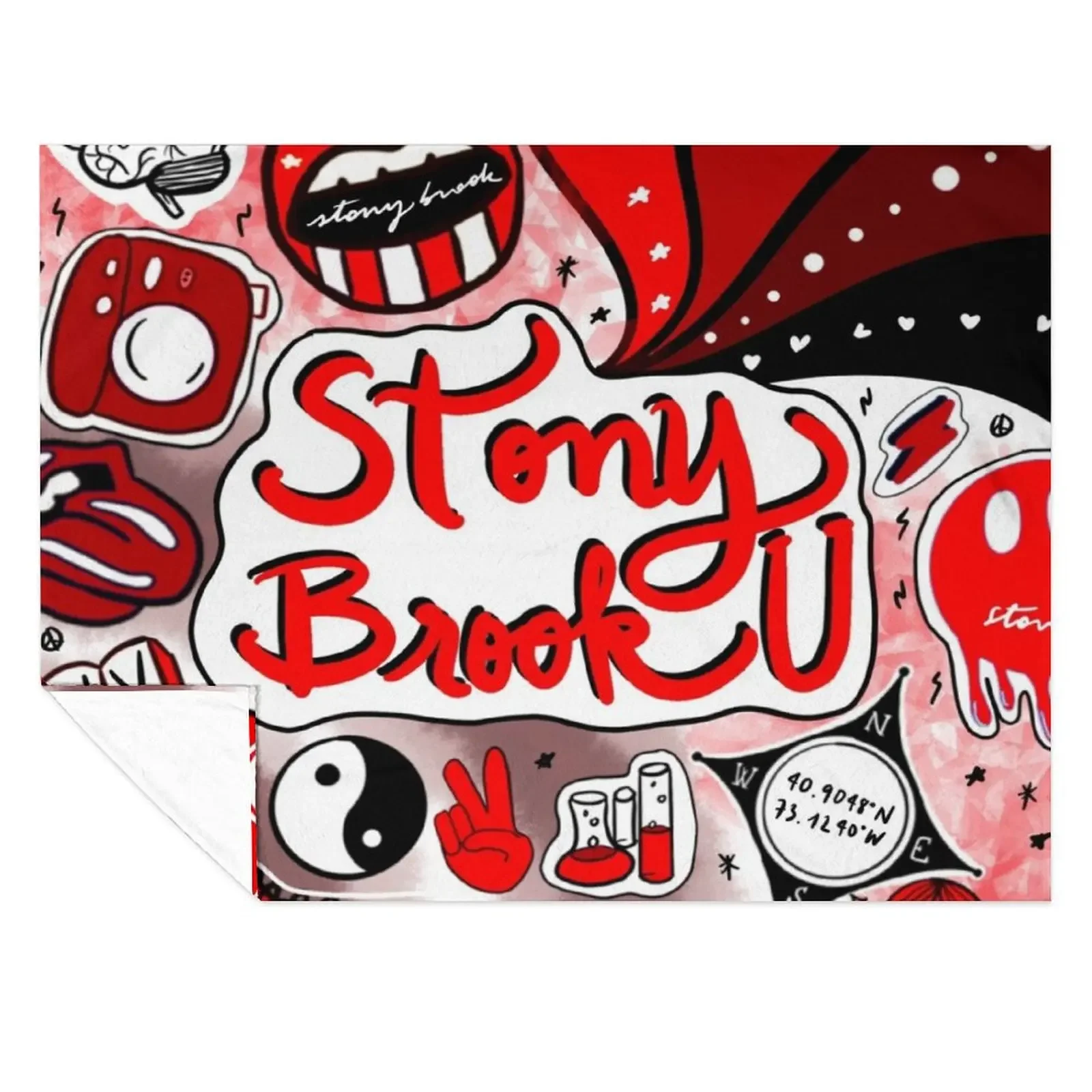 

Stony Brook Throw Blanket blankets ands Summer Beddings manga for babies Blankets