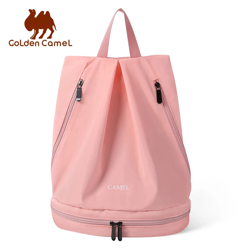 Dome dourada natação sacos para mulheres, seco molhado separação, ginásio impermeável Fitness armazenamento saco, esportes ioga mochila, camping,