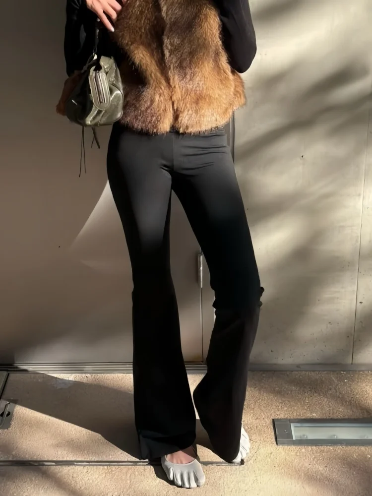 HBBMADE Bla High Waist Fce Lined Yoga Pants Slimming Leggings High Elastici Nylon Polyester Blend Commute Sle Pure C...