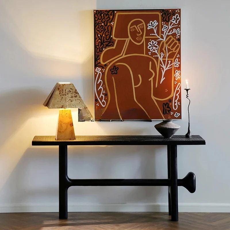 Wind Entrance Table Entry Furniture Art, Creative View of Homestay Aisle Retro Home Furnishing