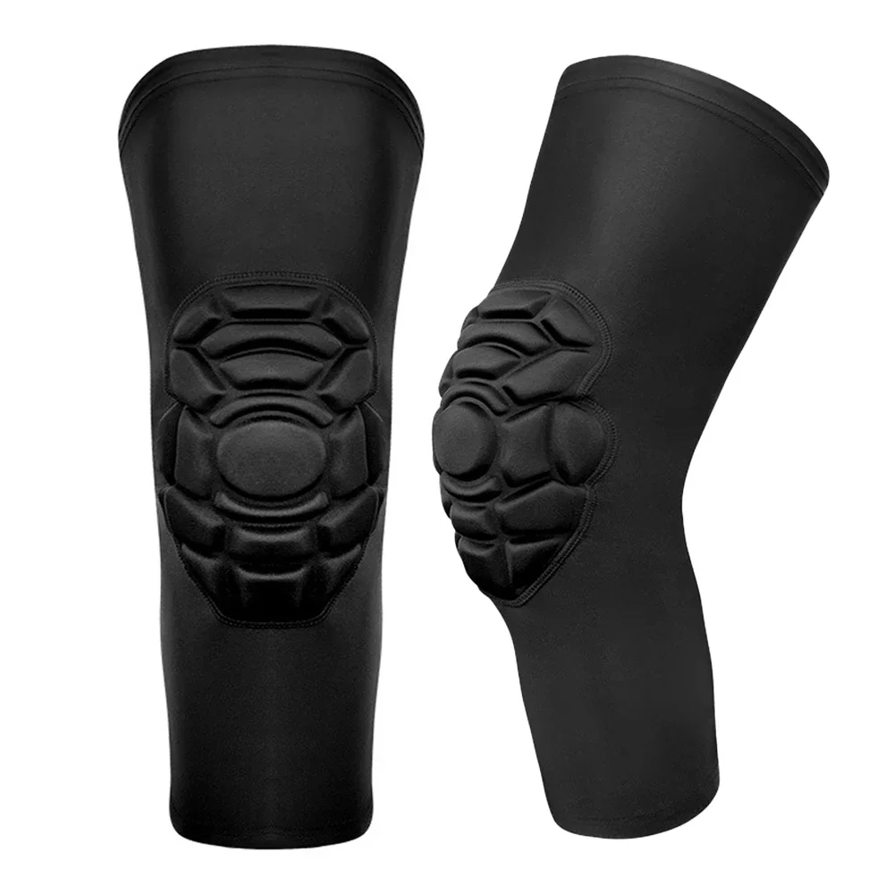 

2PCS Knee Pads Elbow Pads Compression Pads Long Leg Sleeve Collision Avoidance Brace Protection Knee Sleeve for Basketball