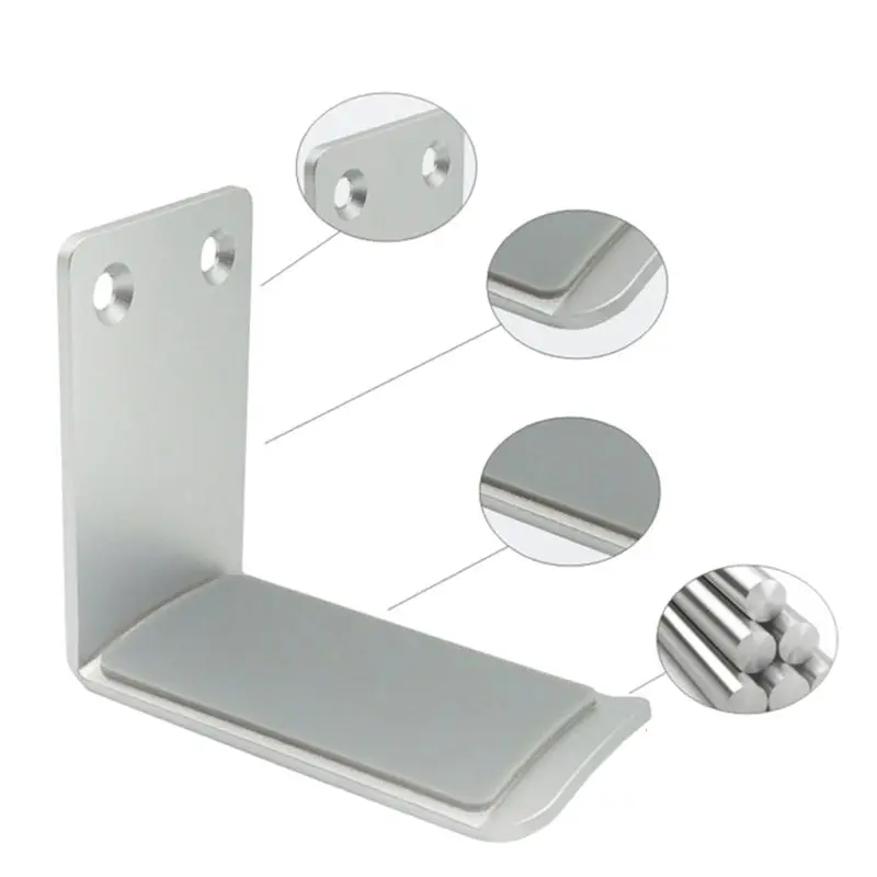 سبائك الألومنيوم سماعة شماعات حامل جدار جبل سماعة حامل مكتب عرض قوس معلق هوك سماعة الرف