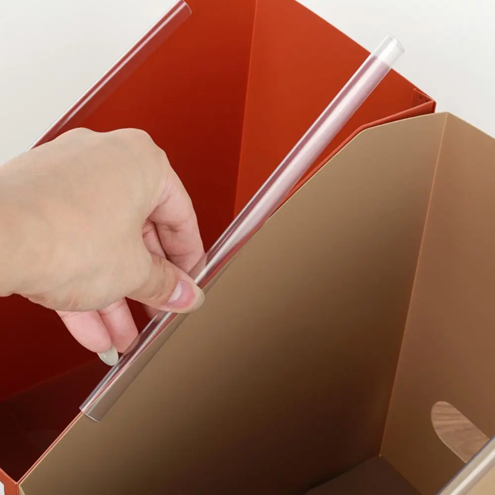Simple Plastic Foldable Book Storage Box Large Capacity A4 Book Sorting Storage Box Waterproof File Sorting Rack Office