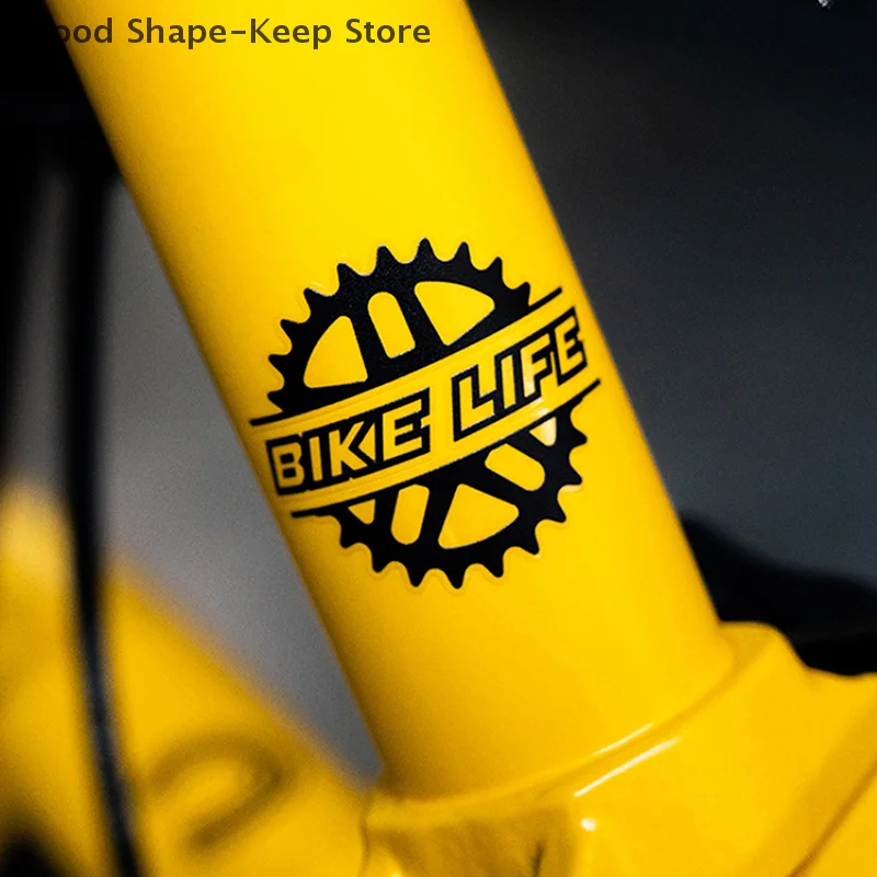 1Pc BIKE LIFE Waterproof Vinyl Decal for Bike Frame Top Tube