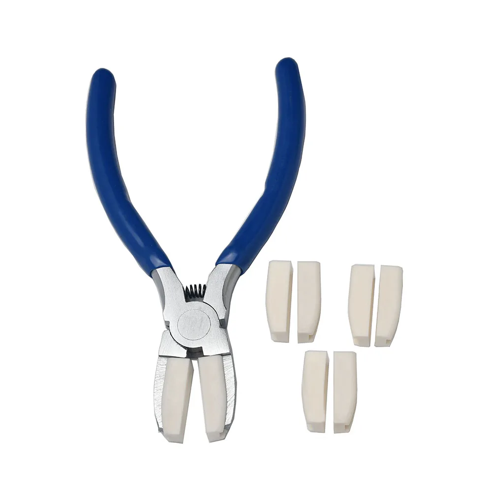 

Nylon Jaw Pliers Carbon Steel Craft Plat Nose Pliers DIY Tools For Beading, Looping, Shaping Wire, Jewelry Making