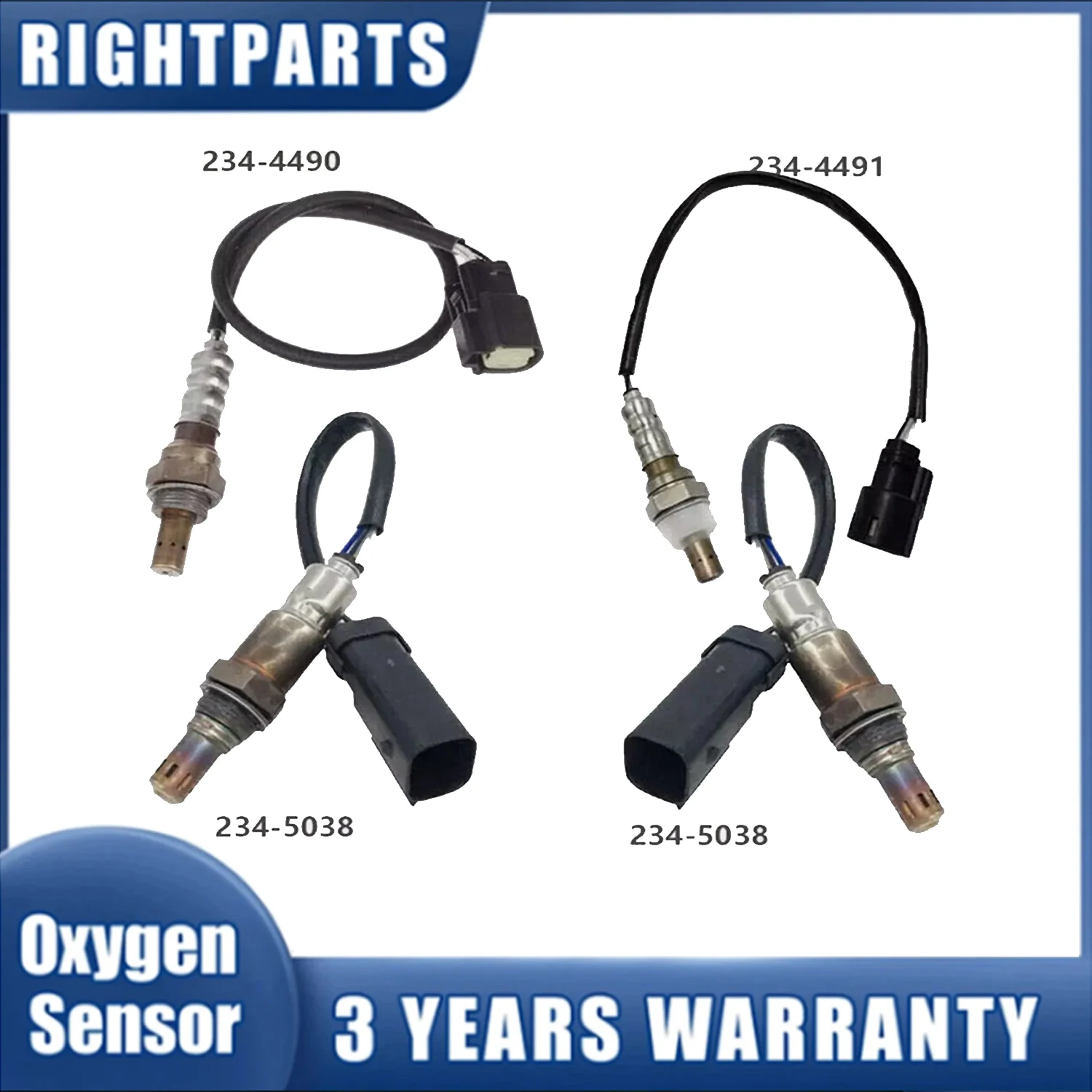 Upstream+Downstream Oxygen Sensor For Ford Explorer 3.5L 2013 9E5Z9F472D BL3A-9Y460-CA BL3Z-9F472-A 234-5038 234-4490 234-4491