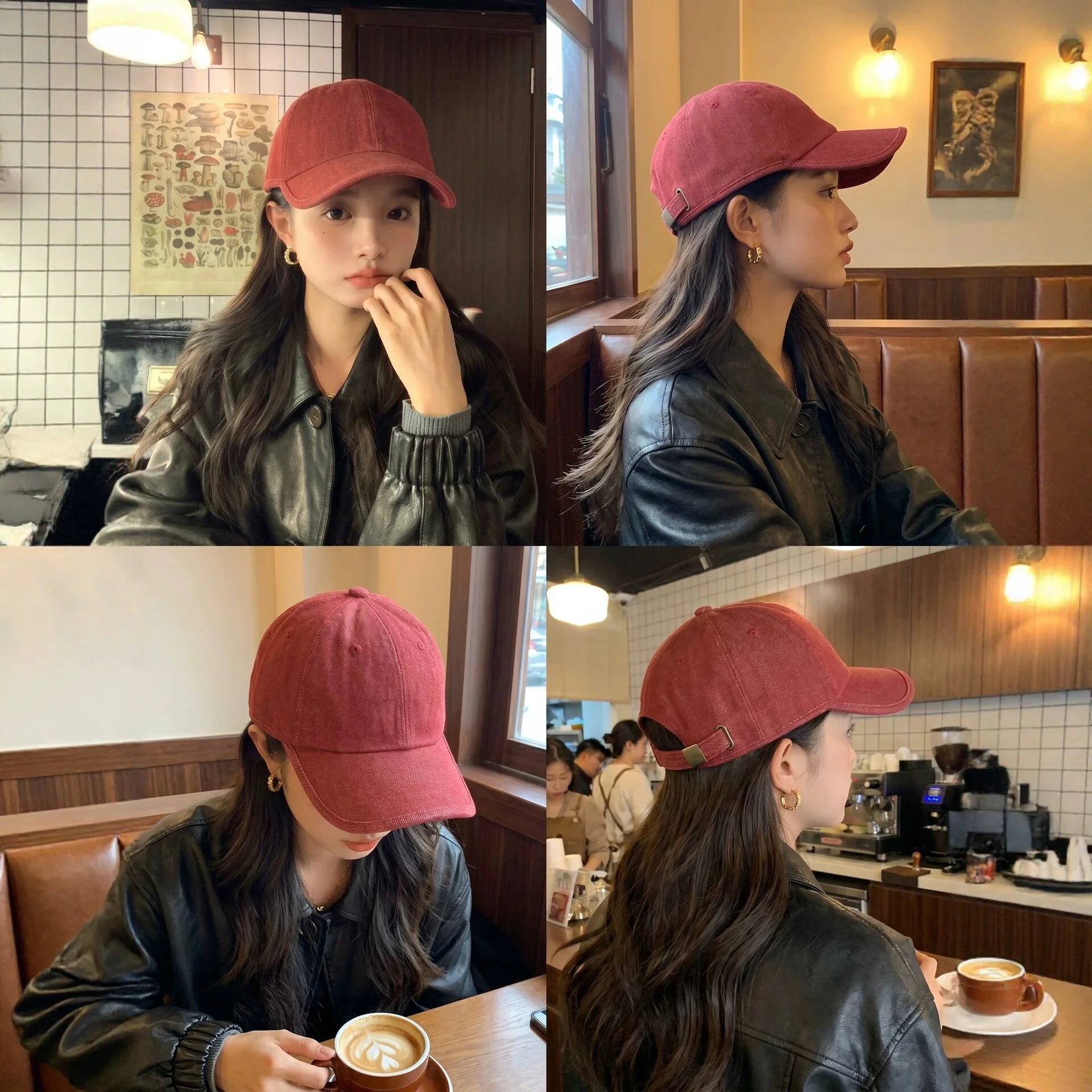 Fashionable Retro Washed Distressed Soft-Peak Baseball Cap—Wide Brim To Make Your Face Look Smaller, Versatile Sun Hat