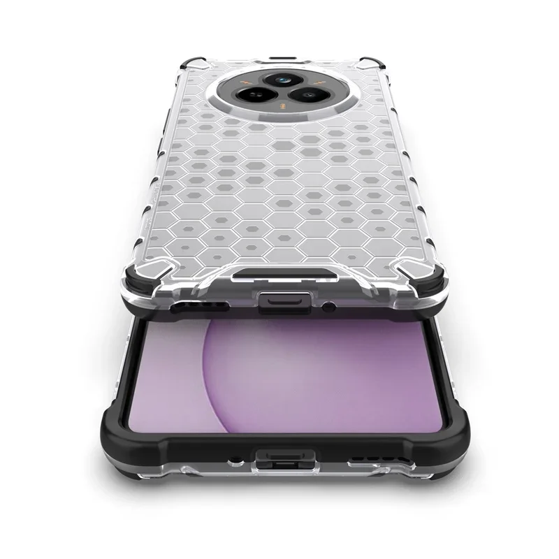 Realme 14 Pro 5G 소프트 TPU 범퍼 용 충격 방지 갑옷 케이스 Realmi Real me Realme14 Pro + Plus 5G Coque 용 하드 PC 커버 지우기