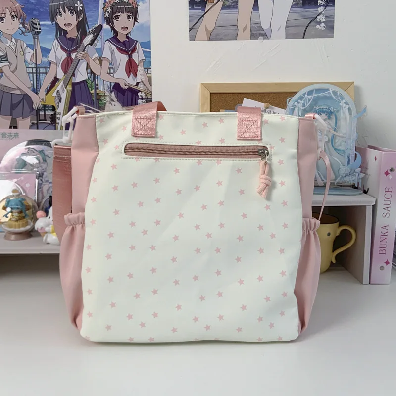 جديد اليومية التنقل عادية نمط Preppy حقيبة يد حقيبة كتف حقائب للنساء اليابانية الطازجة الحلو فتاة لطيف ستار Ulzzang Ita حقيبة #5