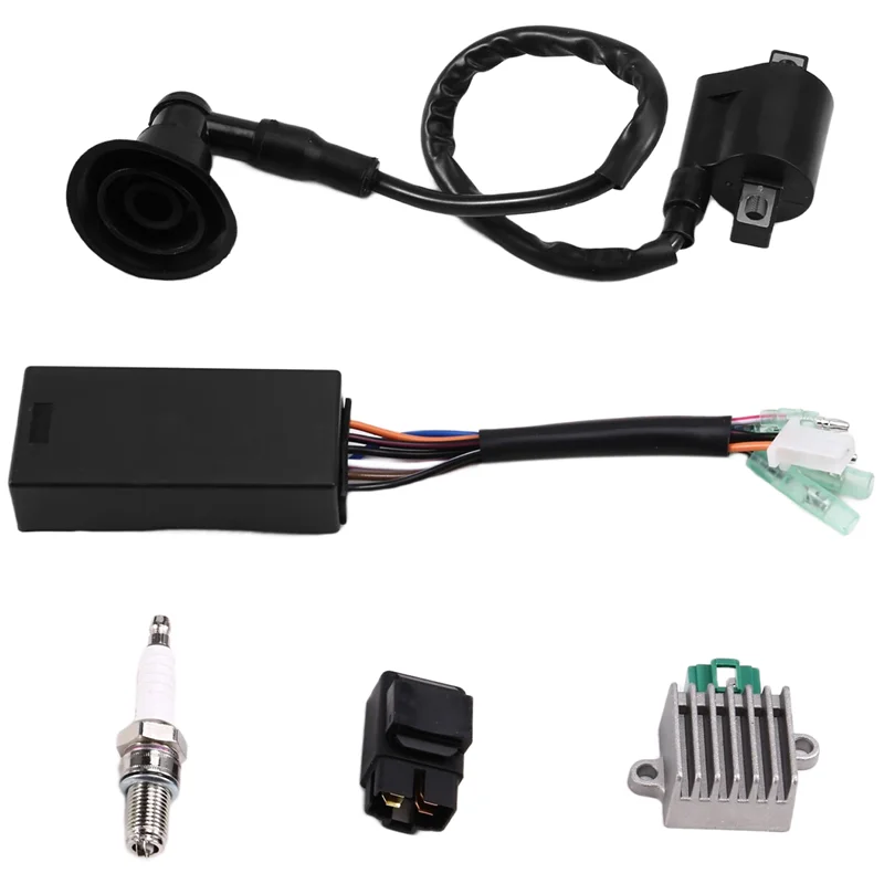 

A77Q-5 Pcs Ignition Coil Kit Replacement Ignition CDI Box 0451018 0452187 For Polaris Sportsman 90 2001-2007