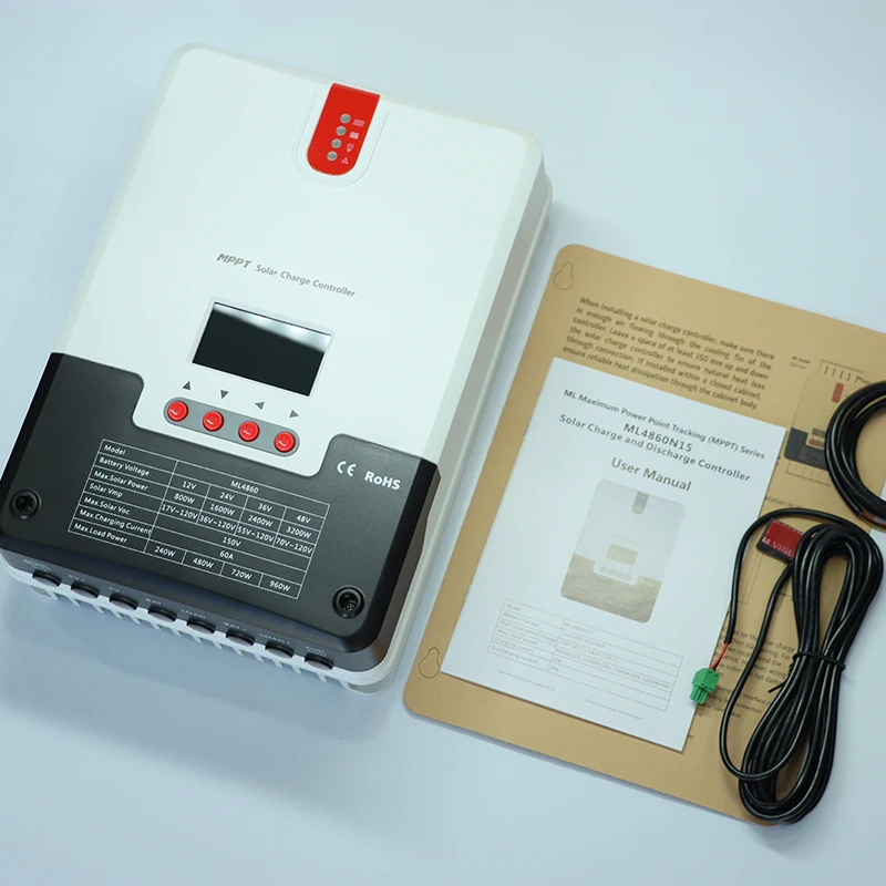 GTMT ML4860 20A 12V/24V/36V/48V Auto MPPT Solar Charge Controller for batteries solar PV regulator Charger PV Max 150VDC