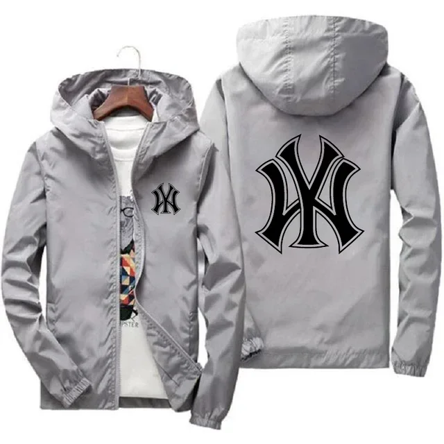 Men's Light Casual Jacket Spring Autumn Outdoor Zipper Sports Waterproof Unisex Hooded Sunscreen Clothing Moncler