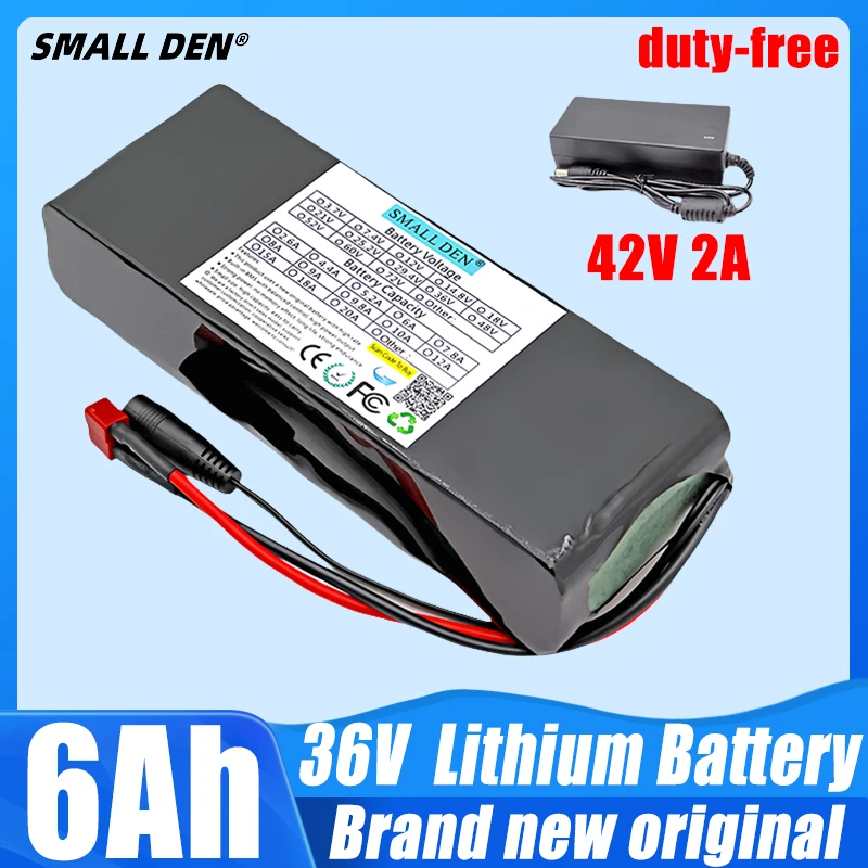 

36v 6ah 18650 Li-ion battery pack 10S2P 500W Built-in 15A BMS Electric bicycle Motorcycle Scooter ebike batteries+42V 2A Charger